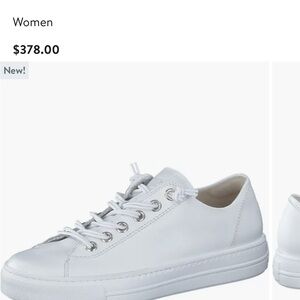 Paul Green Hadley Leather White Women's Sneakers